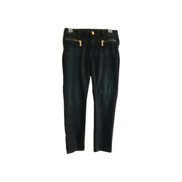 MICHAEL KORS Jean Womens  Size 2 Izzy Cropped Skinny Dark Wash Pockets  Jeans - Picture 1 of 5